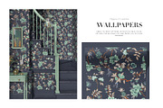 Bordeaux Garden Vintage Floral Print, a Pattern Graphic by Pink Linen (Thumbnail 11 of 13)