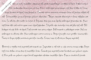 Blush Pink Handwritten Script Font