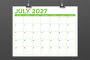2027 8.5x11 Inch Bold COLOR Calendar, a Stationery Template by Running With Foxes (Thumbnail 6 of 6)