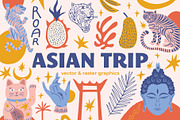 Asian Trip Bundle, an Animal Illustration by Annie Konst (Thumbnail 1 of 23)