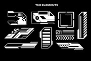 Cyberpunk Sci-Fi HUD Decals Pack, an Object Graphic by Neodivisu (Thumbnail 4 of 10)
