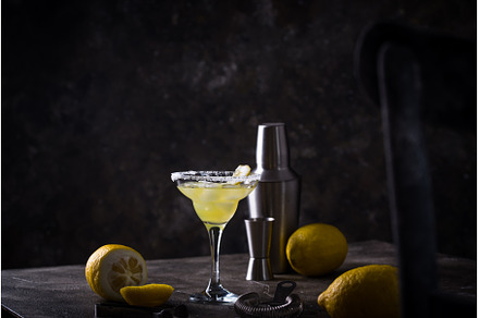 Lemon citrus Margarita or Martini, a Food & Drink Photo by Yulia Furman