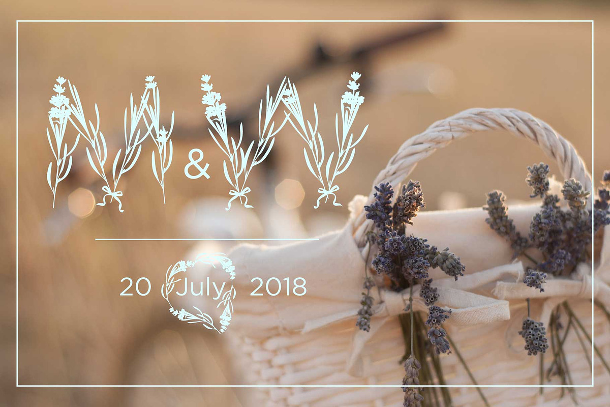 LAVENDER-TIME-Color font preview 8