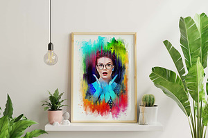 Colorful Watercolor Painting Effect