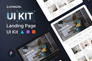 LivingIn - Interior Design UI Kit, an UI Kit Template by hiddemaru (Thumbnail 1 of 8)