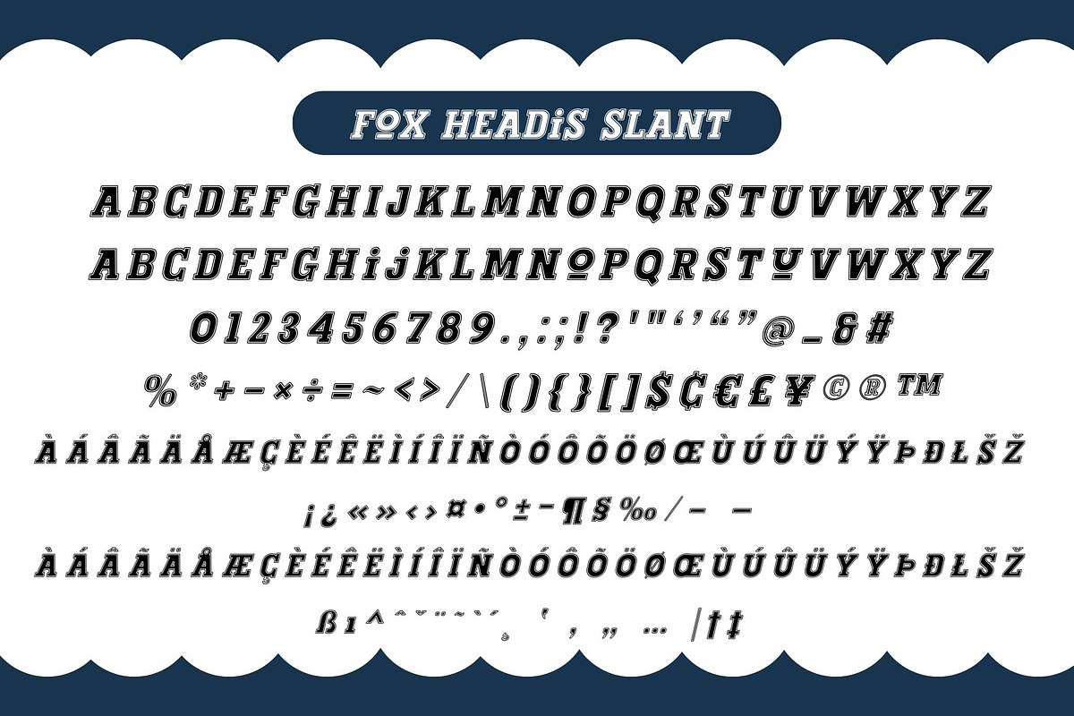 Fox Headis 3 Fonts Style, a Slab Serif Font by Fox7 By Rattana (Photo 7 of 9)