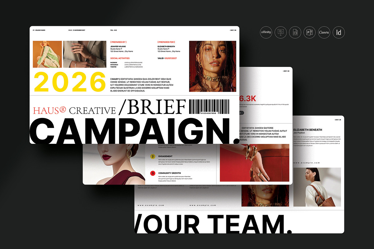 HAUS Creative Brief Template, a Presentation Template by TemplateFolio-Shop (Photo 1 of 10)