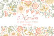 Glitter wedding flowers and leaves, an Illustration by antuanetto (Thumbnail 6 of 14)