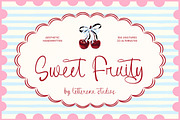 Sweet Fruity Aesthetic Handwritten, a Script Font by Letterena Studios Script (Thumbnail 1 of 10)