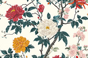 GEISHA GARDEN. Seamless Pack, a Texture Illustration by RefinedFantasyStudio (Thumbnail 8 of 9)