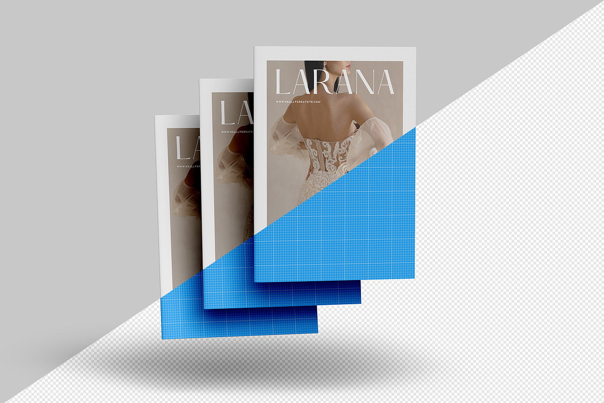 A4 Magazine Mockup Set - 8 views, a Books & Magazine Mockup by Illusiongraphic (Photo 11 of 19)