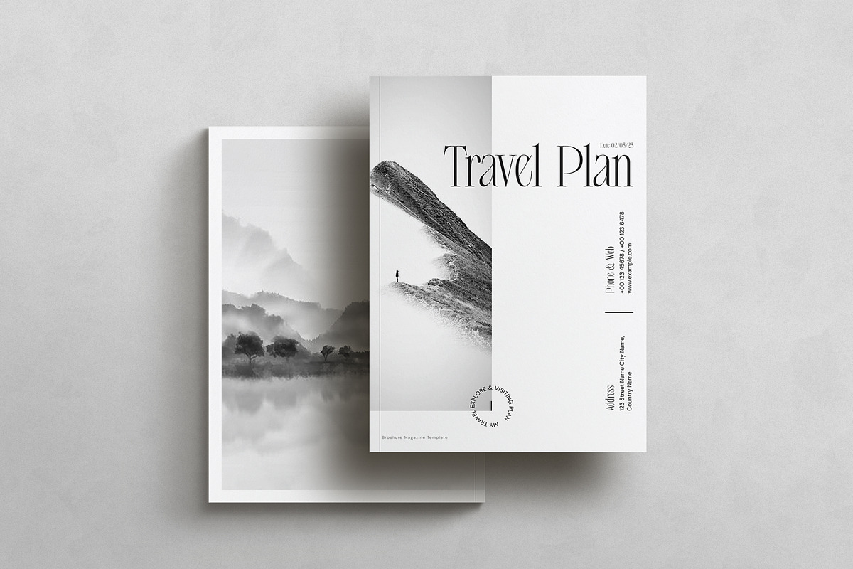 Travel Photography Brochure Template, a Brochure Template by Creatiya Type (Photo 2 of 10)