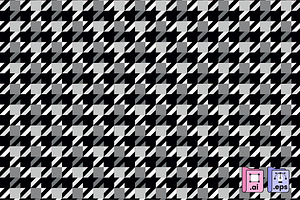 Houndstooth Pattern, a Pattern Graphic by MISS CHATZ