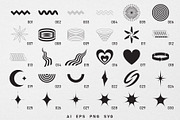 128 abstract Y2K vector shapes, an Object Graphic by Valeria Soloveva (Thumbnail 2 of 6)