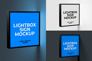 Lightbox Sign Mockup