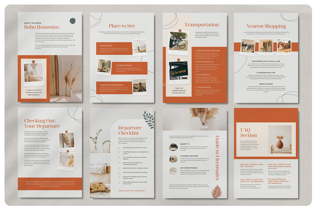 Airbnb Welcome Book Template | Canva, a Magazine Template by BlancaLab Studio (Photo 5 of 9)