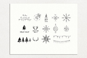 Vintage Christmas Card Badges Pack