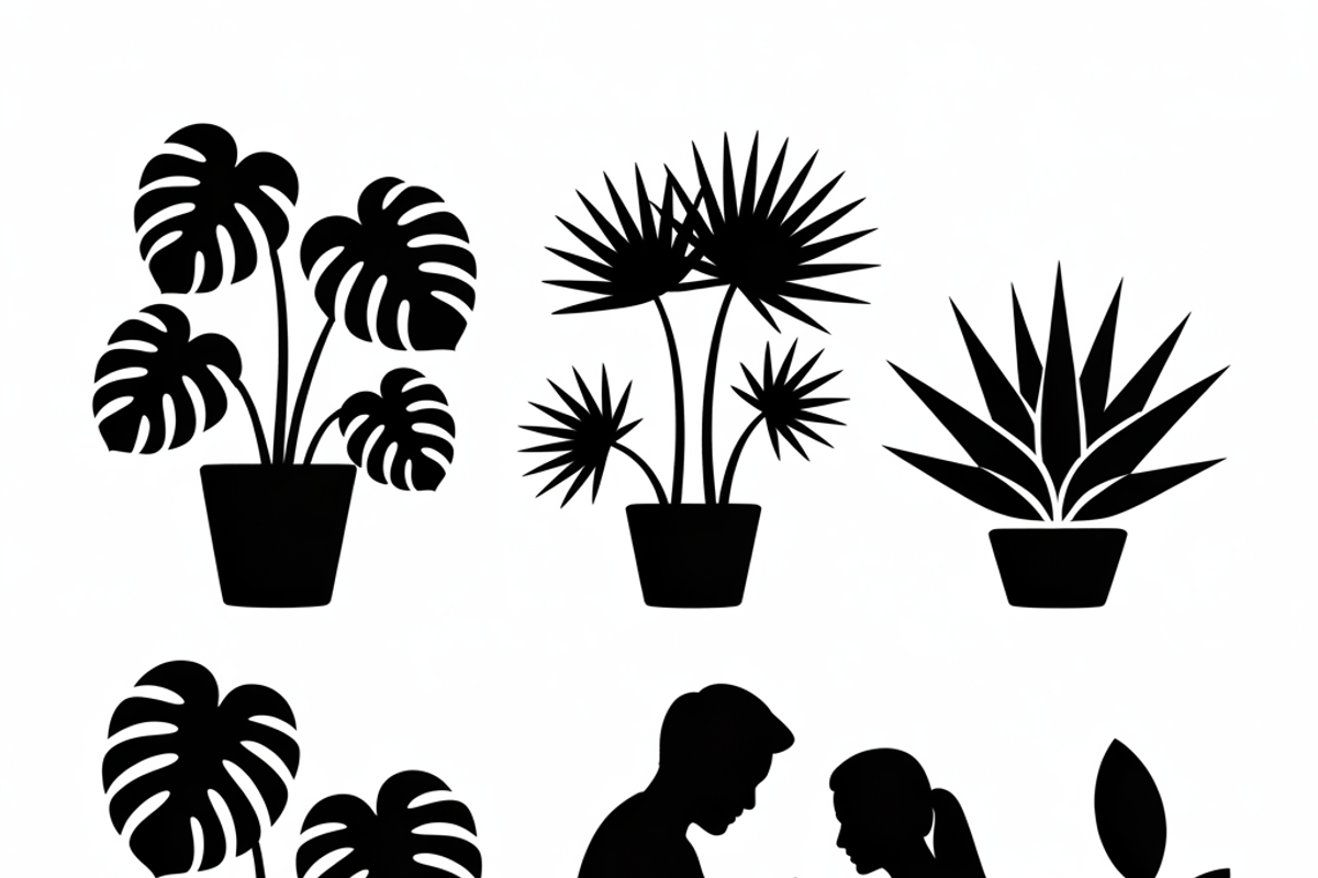 silhouette couple gardening together, an Illustration by Amazin_art (Photo 10 of 11)
