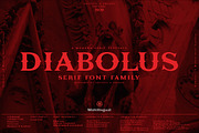 Diabolus - Serif Font Family, a Serif Font by Artistic & Unique (Thumbnail 1 of 14)