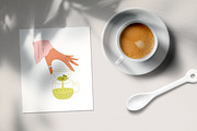 Hands holding cups of tea and coffee, a Food Illustration by Good Studio (Thumbnail 6 of 6)