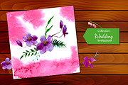 №4 Wedding invitations with magnolia, an Invitation Template by Rasveta (Thumbnail 2 of 2)