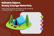 3D Isometric Camping Pack, a 3D by novia99design (Thumbnail 6 of 6)