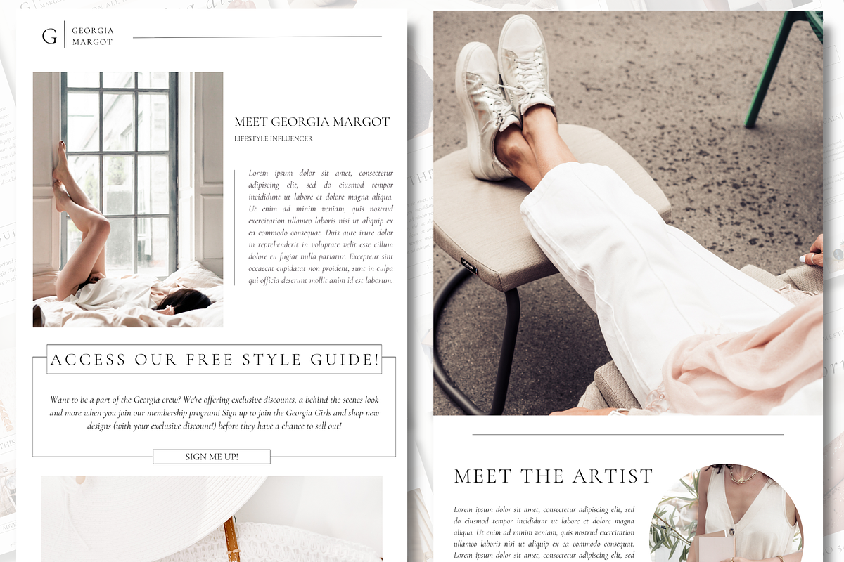 Modern Newsletter | Email Newsletter, a Templates & Theme by The Edits Shop (Photo 7 of 9)
