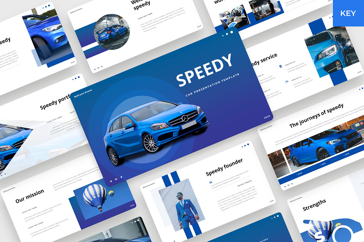 Speedy - Car Keynote Template, a Presentation Template by BeadyLab (Photo 1 of 6)