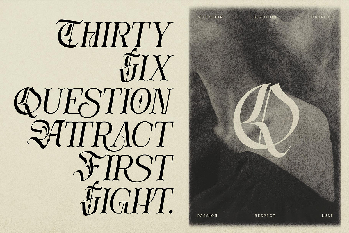 Lavoza typeface, a Blackletter Font by alit design (Photo 8 of 15)