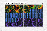 Tie-Dye Backgrounds, a Background Graphic by Freezerondigital (Thumbnail 6 of 14)