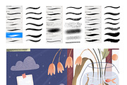Soft days brush set., a Brush Add-On by Sentimental postman (Thumbnail 4 of 5)