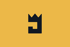 Letter J crown king logo design, a Branding & Logo Template by Amadul11