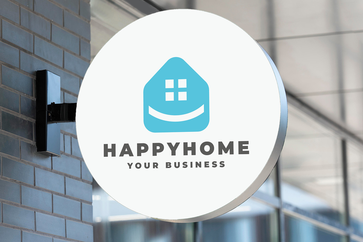 Happy Home Real Estate Logo, a Branding & Logo Template by Design_Planet (Photo 2 of 2)