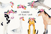 FARM ANIMALS watercolor set PART 2, an Animal Illustration by Natali Smolova (Thumbnail 6 of 7)