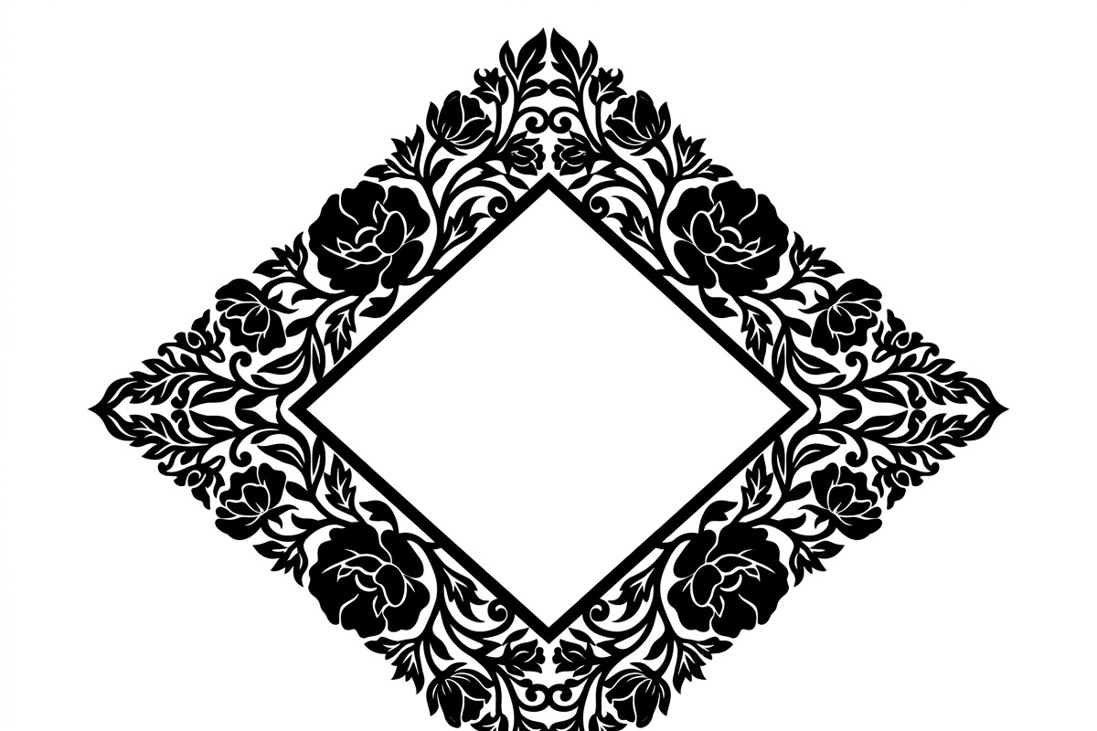 60 Romantic Diamond Wall Floral, a Decorative Illustration by Amazin_art (Photo 27 of 45)