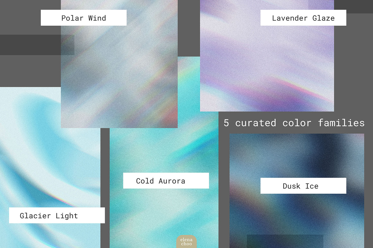 Ambience Vol.3: Ice Blue Backgrounds, an Object Graphic by Elena Choo (Photo 5 of 12)