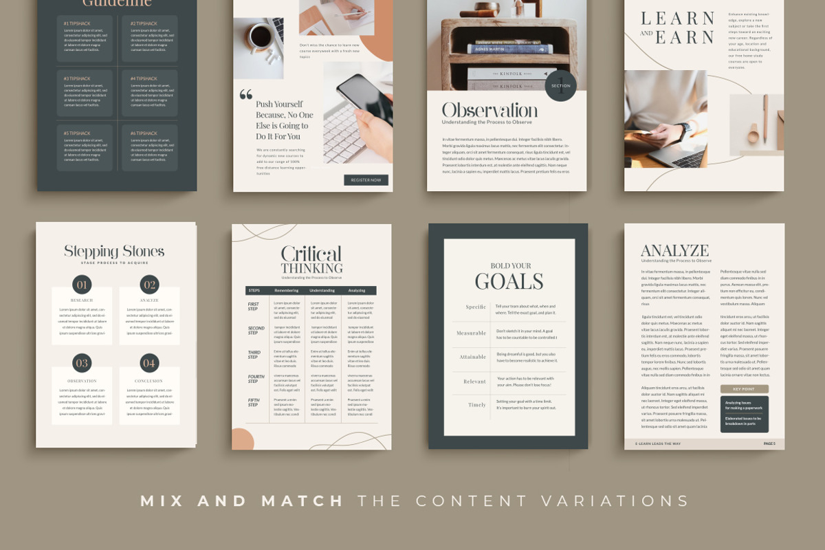 eBook for eCourse Tutor | CANVA PS, a Magazine Template by Eviory (Photo 16 of 24)
