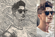 Vintage Line Art Photo Effect, an Action Add-On by Amorjesu.com (Thumbnail 18 of 27)