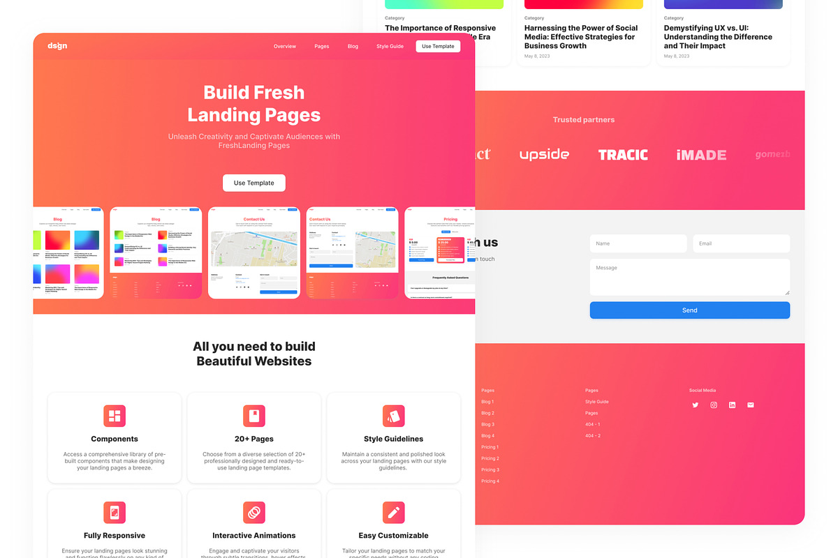 DSIGN - Framer Template, a Landing Page Template by 123 UXUI (Photo 1 of 4)