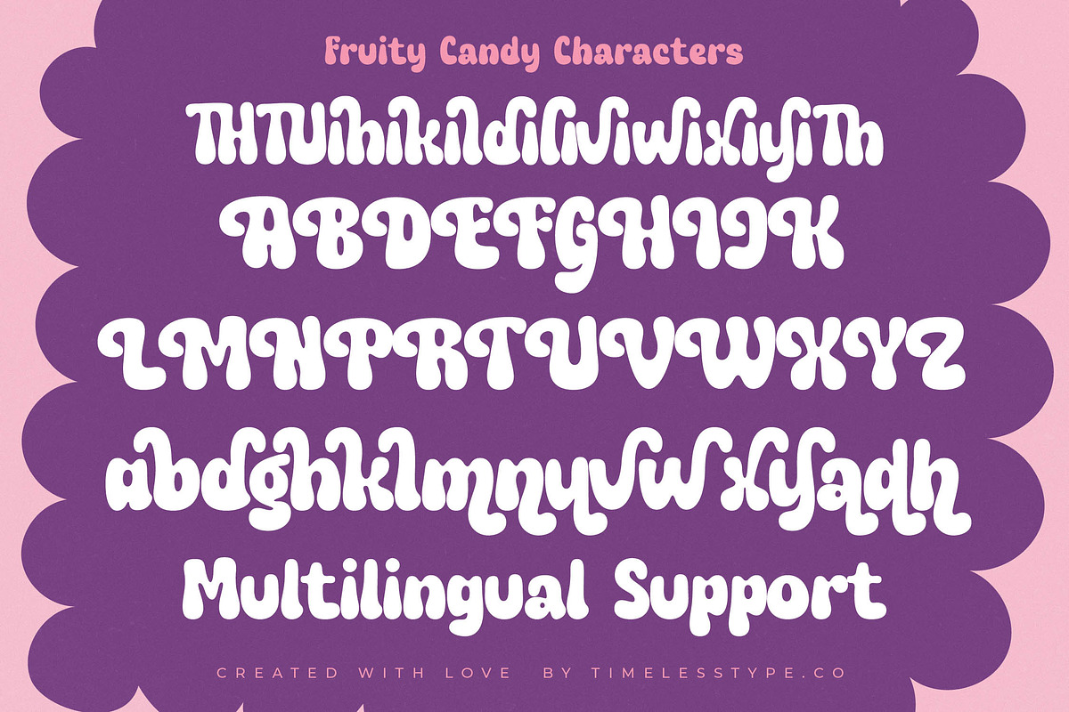 Fruity Candy Groovy Display Font, a Serif Font by timelesstype.co (Photo 19 of 20)