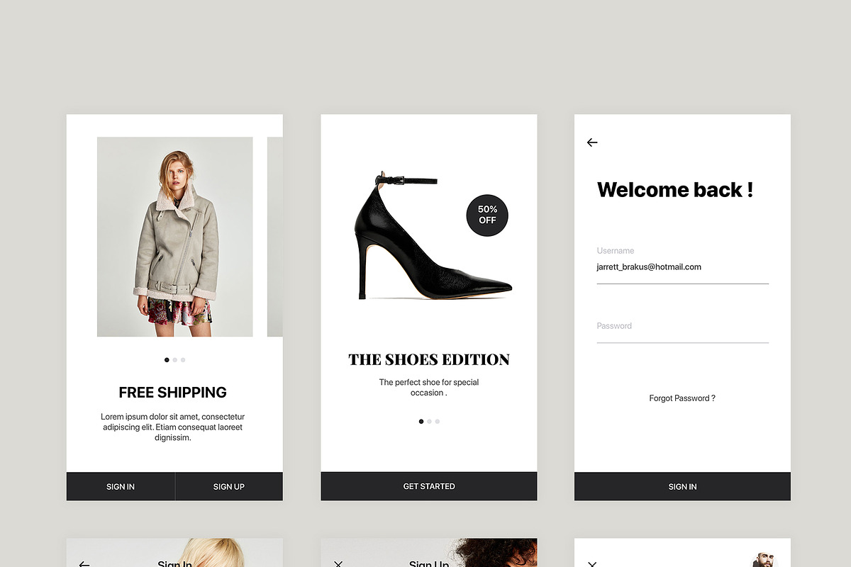 eShop Mobile App UI Kit, an App Template by hoangpts (Photo 7 of 7)