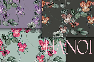 Hanoi, Luxury Botanical Pattern