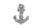 Ornamental Anchor Silhouette SVG, an Illustration by Designs_River (Thumbnail 20 of 31)