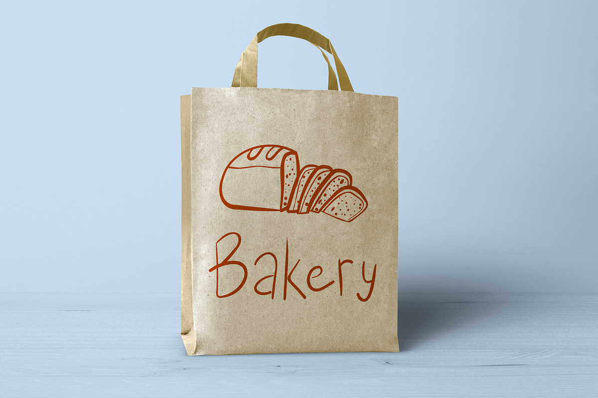 Bakery and Bread line art, a Food Illustration by Carpet Tapete Pretzel (Photo 3 of 5)