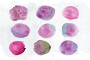 Watercolor Crystals Gems Set, an Illustration by paperlions (Thumbnail 3 of 4)