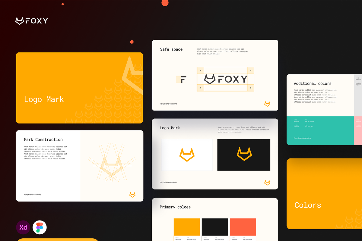 FOXY - Branding & Style Guide, a Branding & Logo Template by Ofspace Digital Agency (Photo 3 of 5)