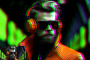 Cyberpunk RGB Analog Photoshop, a Brushes & More by Studio Retouch (Thumbnail 13 of 16)