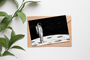 Astronaut on the moon, a Person Illustration by Good Studio (Thumbnail 4 of 4)