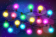 Celebration background with garland., a Card Template by incomible (Thumbnail 2 of 3)