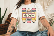Custom Teacher Name PNG, Pencil, an Object Illustration by Libby Wishes (Thumbnail 3 of 5)